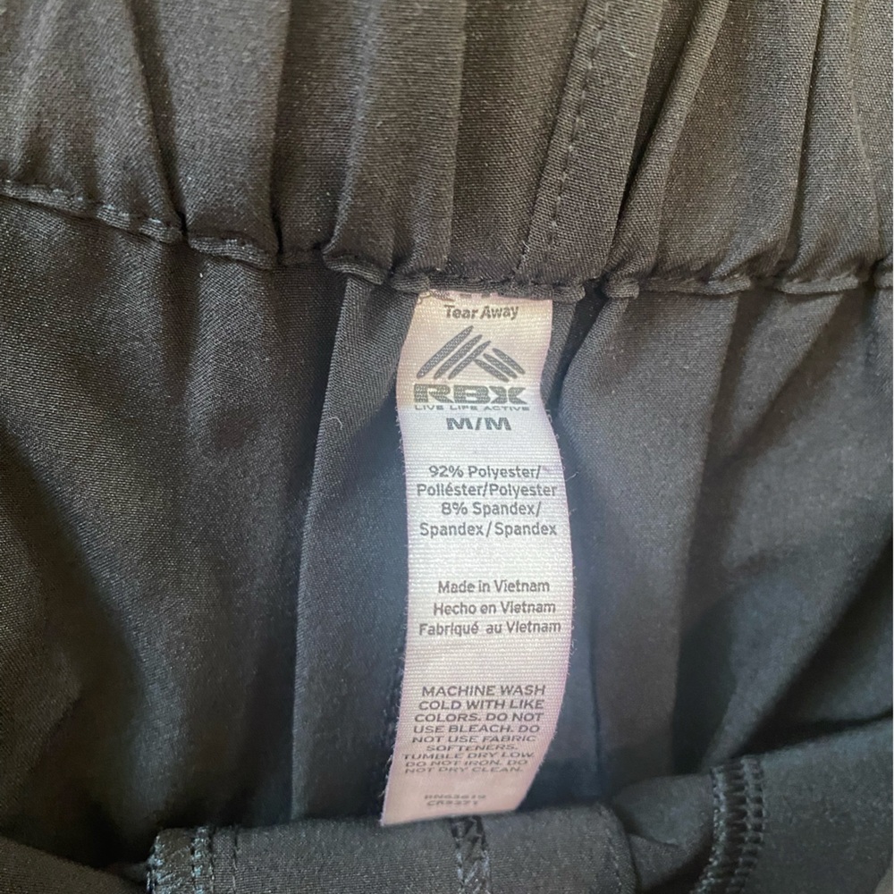 RBX Black Flare Tie-Waist Shorts - Picture 2 of 3